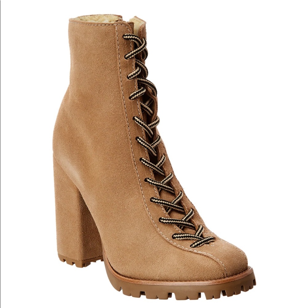 WOMEN'S Schutz Naina Women's Tan Hiking Boots US 11B